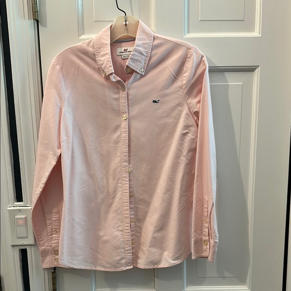 Vineyard Vines Men's Pink Button-Down Shirt